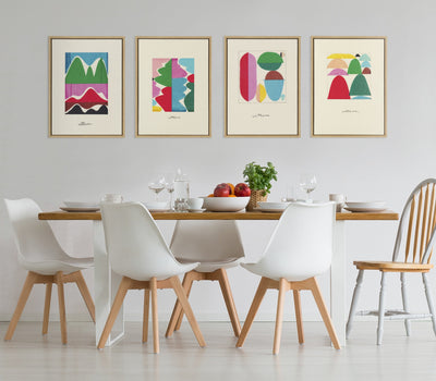 Sylvie On The Other Hand and Repeat For A New Outcome Framed Canvas Art Set by Amber Vittoria