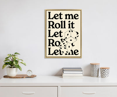 Sylvie Let Me Roll It Framed Canvas by Alli Standefer