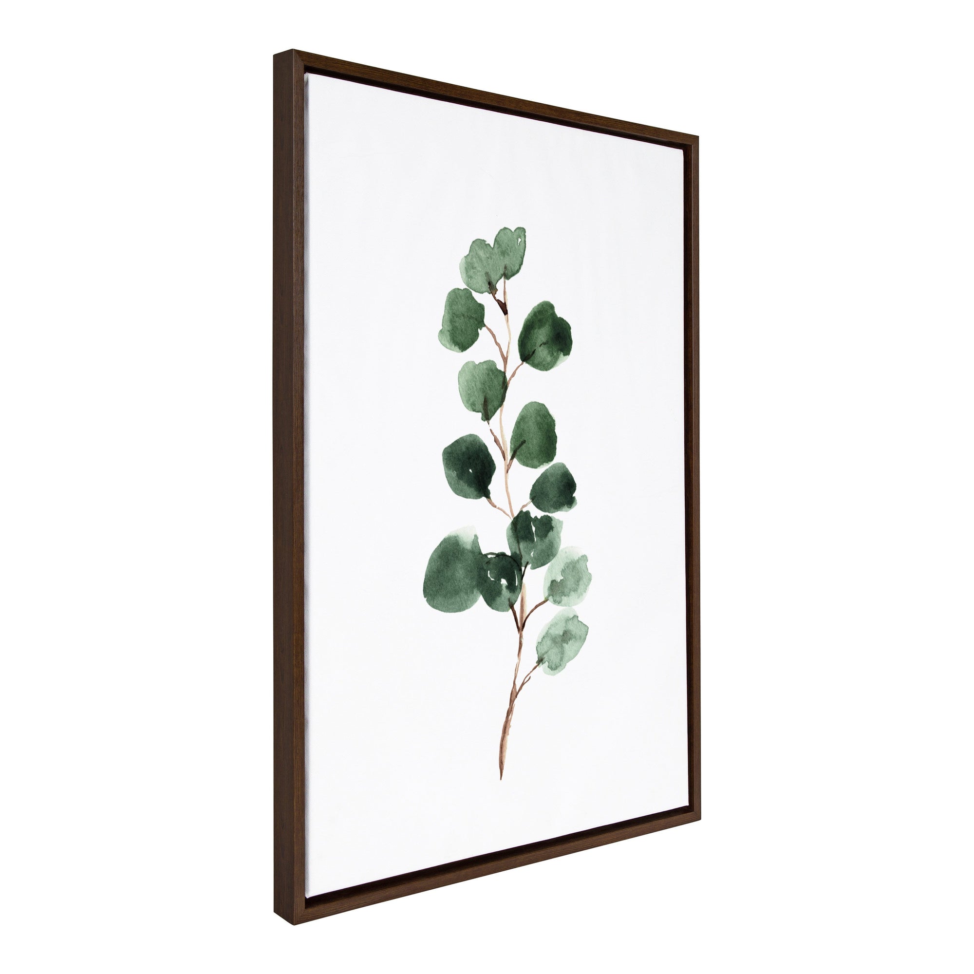 Sylvie Eucalyptus 3b Framed Canvas by kateandlaurel - main product image for Resin Society