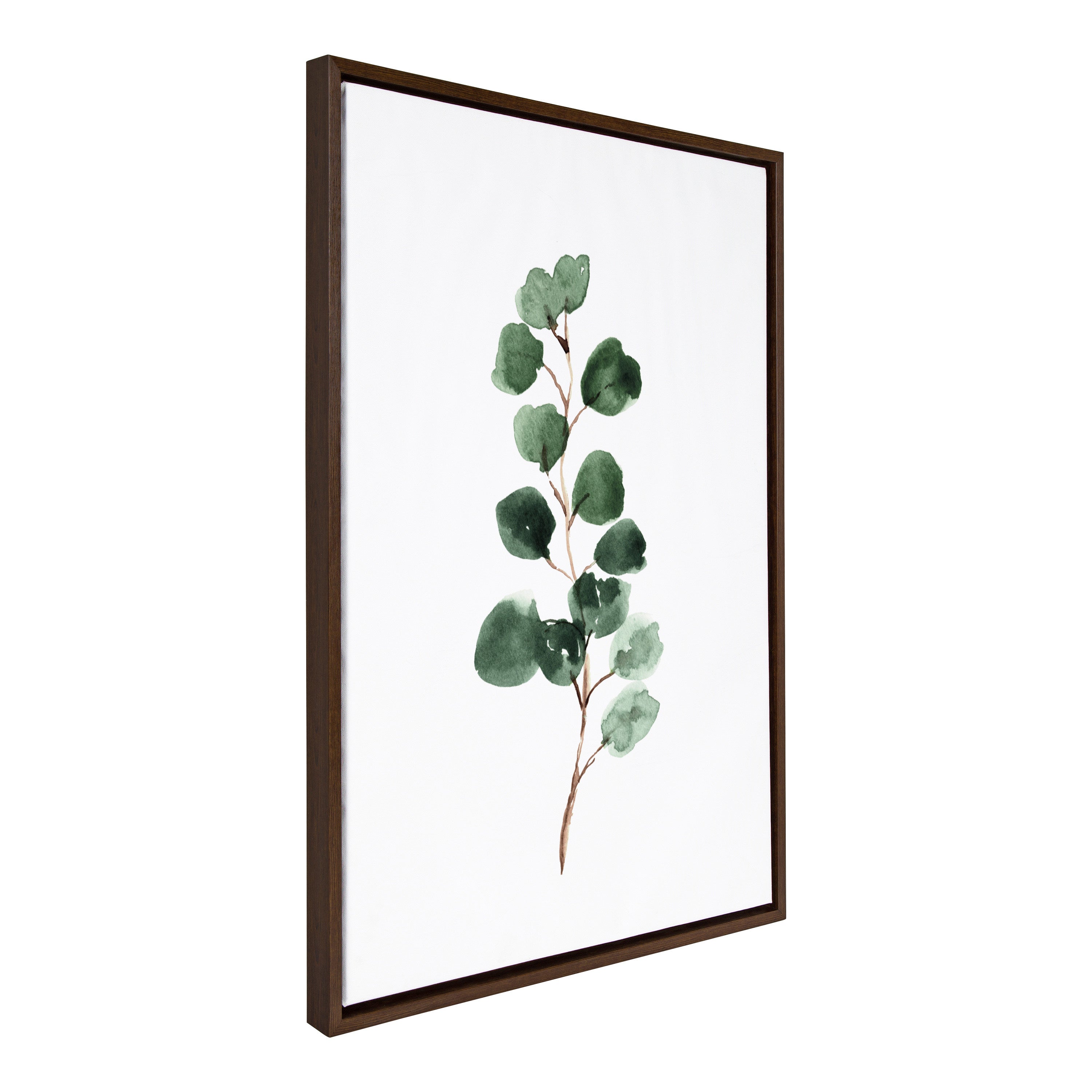 Sylvie Eucalyptus 3b Framed Canvas by kateandlaurel - main product image for Resin Society