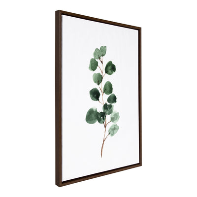 Sylvie Eucalyptus 3b Framed Canvas by kateandlaurel - main product image for Resin Society