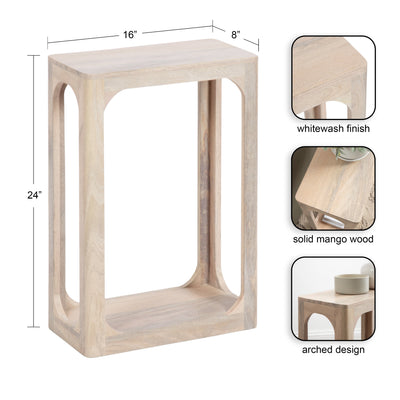 Dahl Wood Slim Side Table