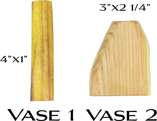 Set of Hand Carved Vases