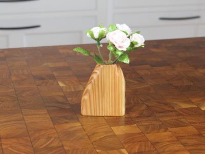 Set of Hand Carved Vases
