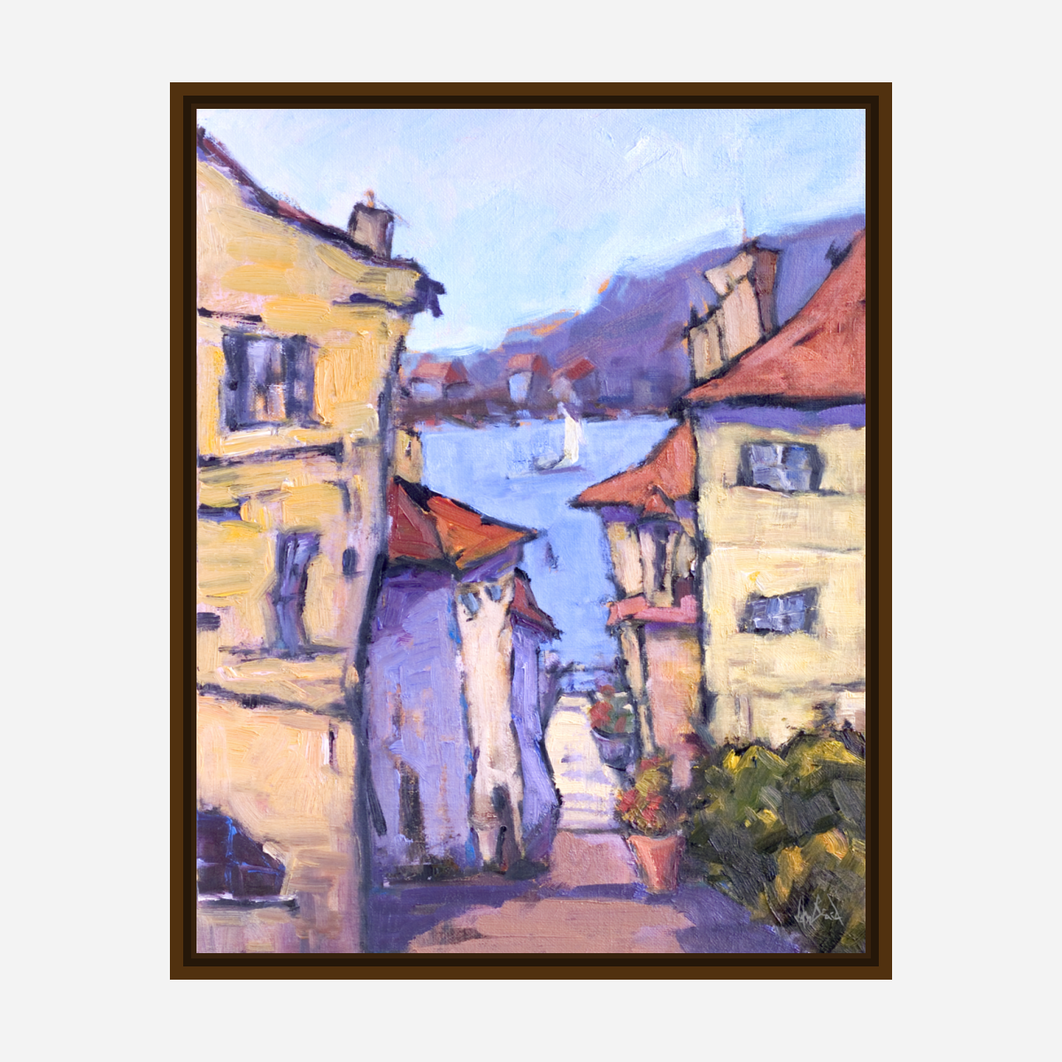 Down to the Water Artist Enhanced Canvas Print