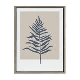 Sylvie Muted Tan and Blue Colorblock Botanical Fern Framed Canvas by kateandlaurel - product image 14 for Resin Society