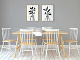Sylvie Modern Botanical Framed Canvas Set by The Creative Bunch Studio by kateandlaurel - product image 8 for Resin Society