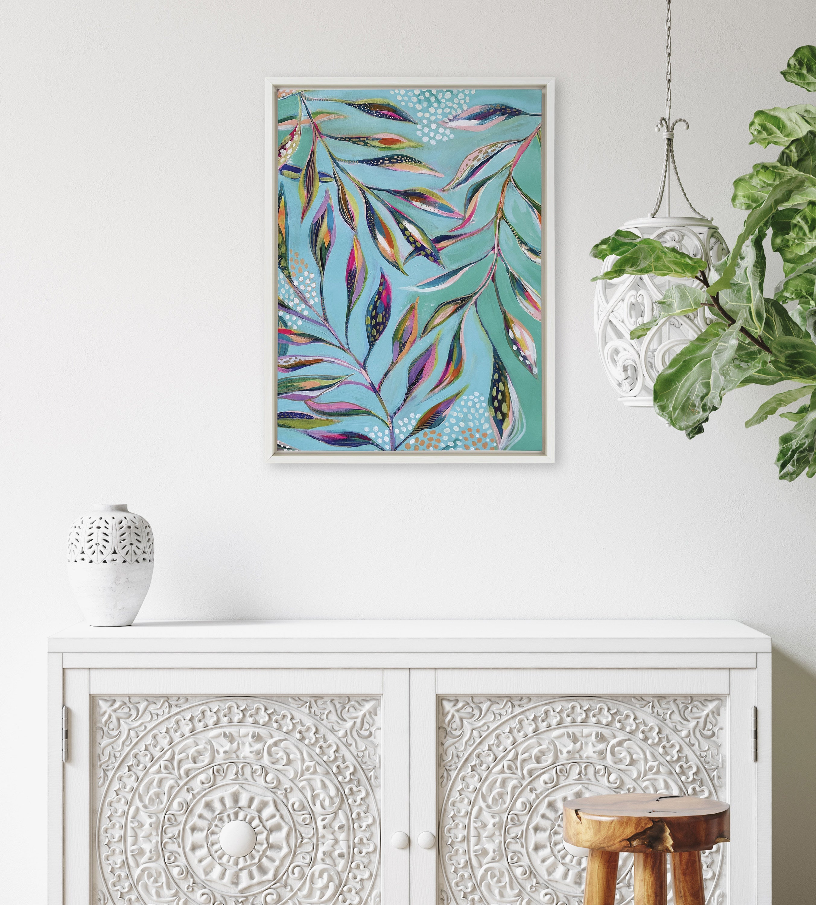 Sylvie A Tranquil Moment Framed Canvas by Jessi Raulet of Ettavee