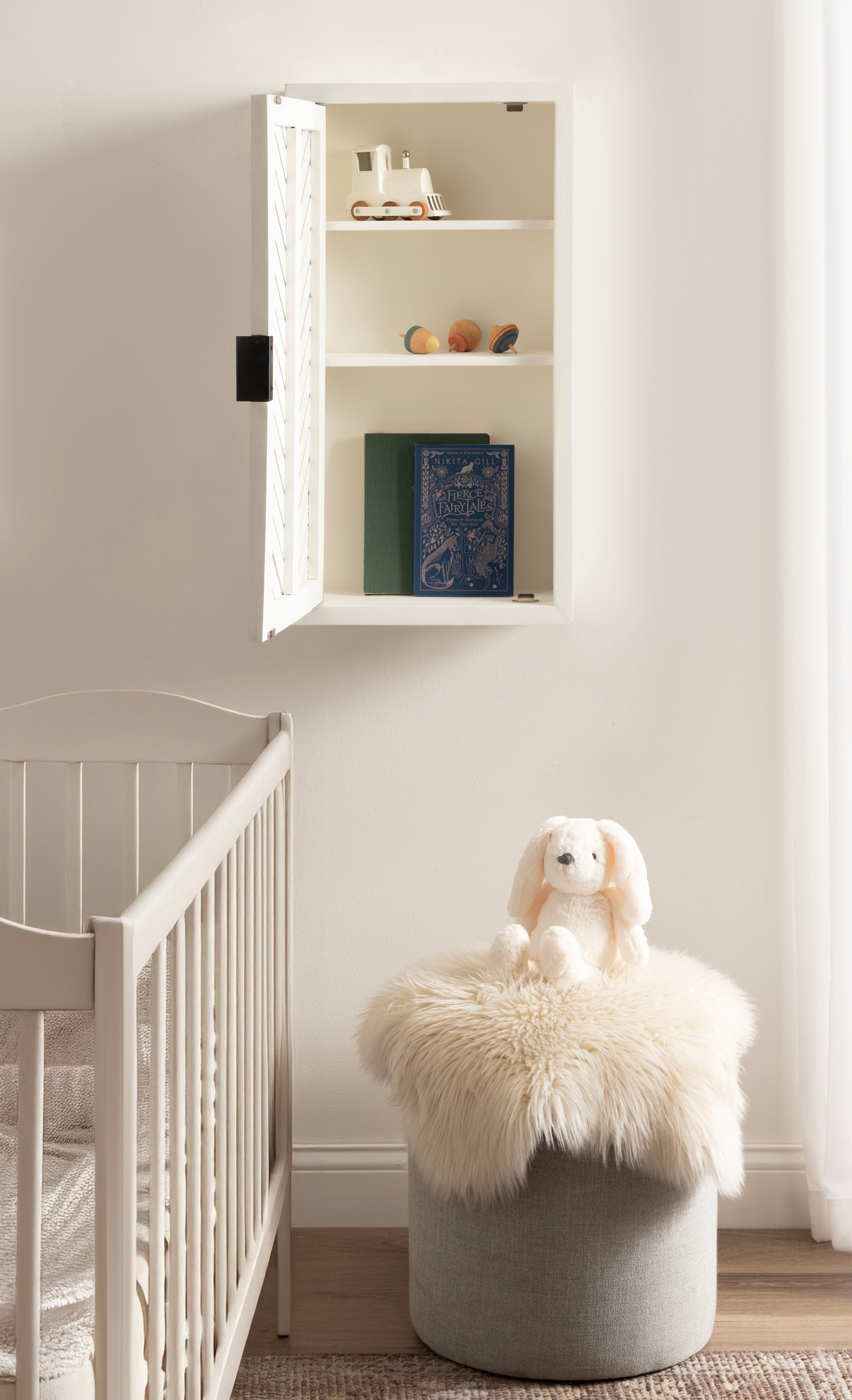 Mezzeta Tall Wood Bath Cabinet