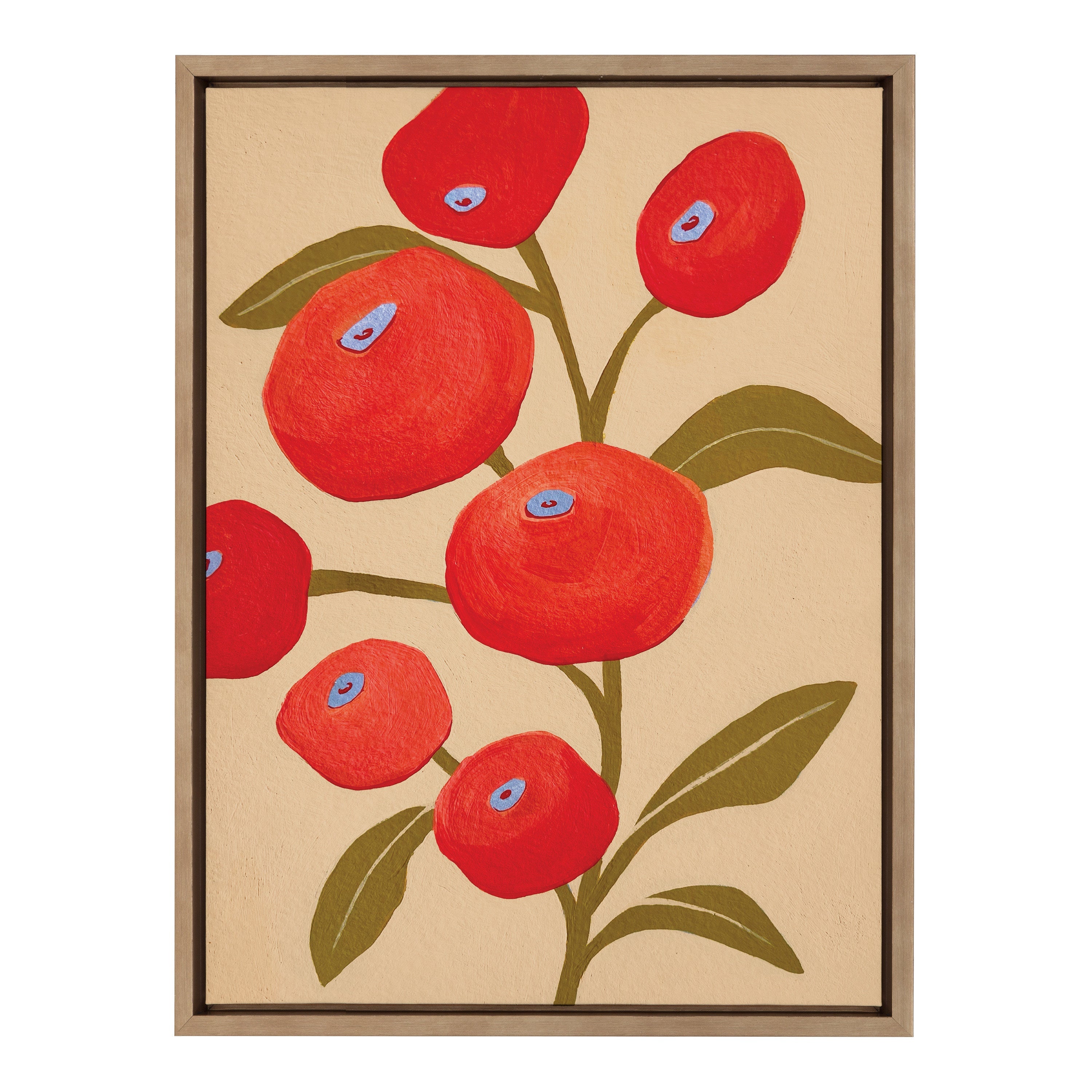 Sylvie Persimmon Framed Canvas by kateandlaurel - product image 2 for Resin Society