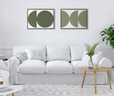 Sylvie Earthy Boho Geometric 1 Olive Green and Earthy Boho Geometric 2 by kateandlaurel - product image 6 for Resin Society