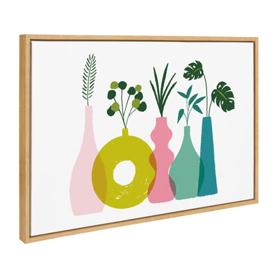 Sylvie Plant Play Framed Canvas by kateandlaurel - product image 2 for Resin Society