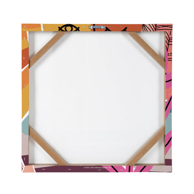 Peace Love Flowers Canvas Wall Art Set by kateandlaurel - product image 4 for Resin Society