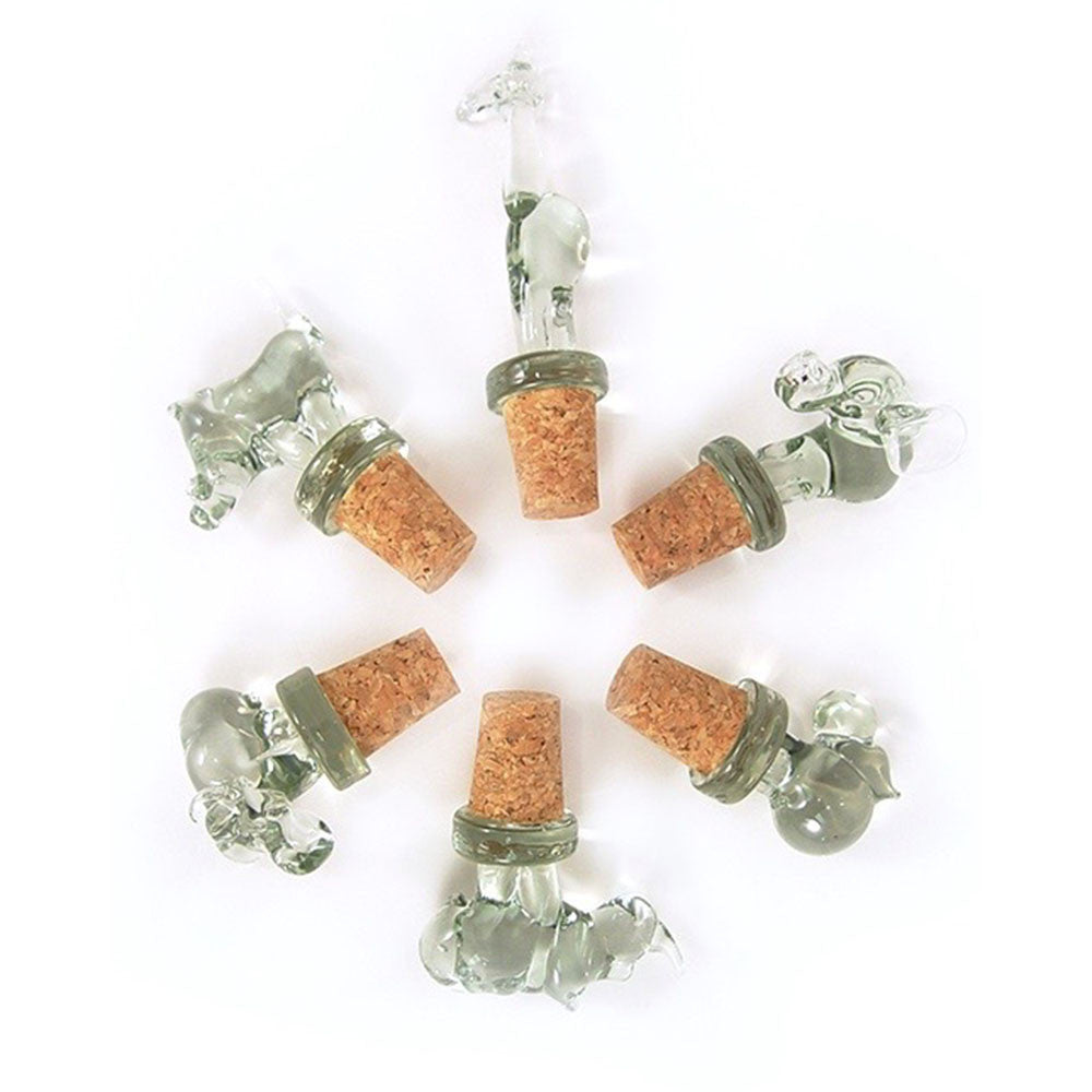 Glass Animal Wine Stoppers by Mbare Ltd - main product image for Resin Society