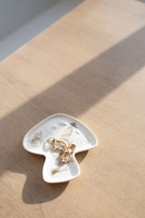 Mushroom Shaped Acacia Cheese Board and Ceramic Tray