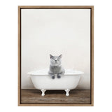 Sylvie Cat in Rustic Bath Framed Canvas by kateandlaurel - product image 20 for Resin Society