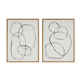 Sylvie Going in Circles Framed Textured Canvas Set by kateandlaurel - product image 7 for Resin Society