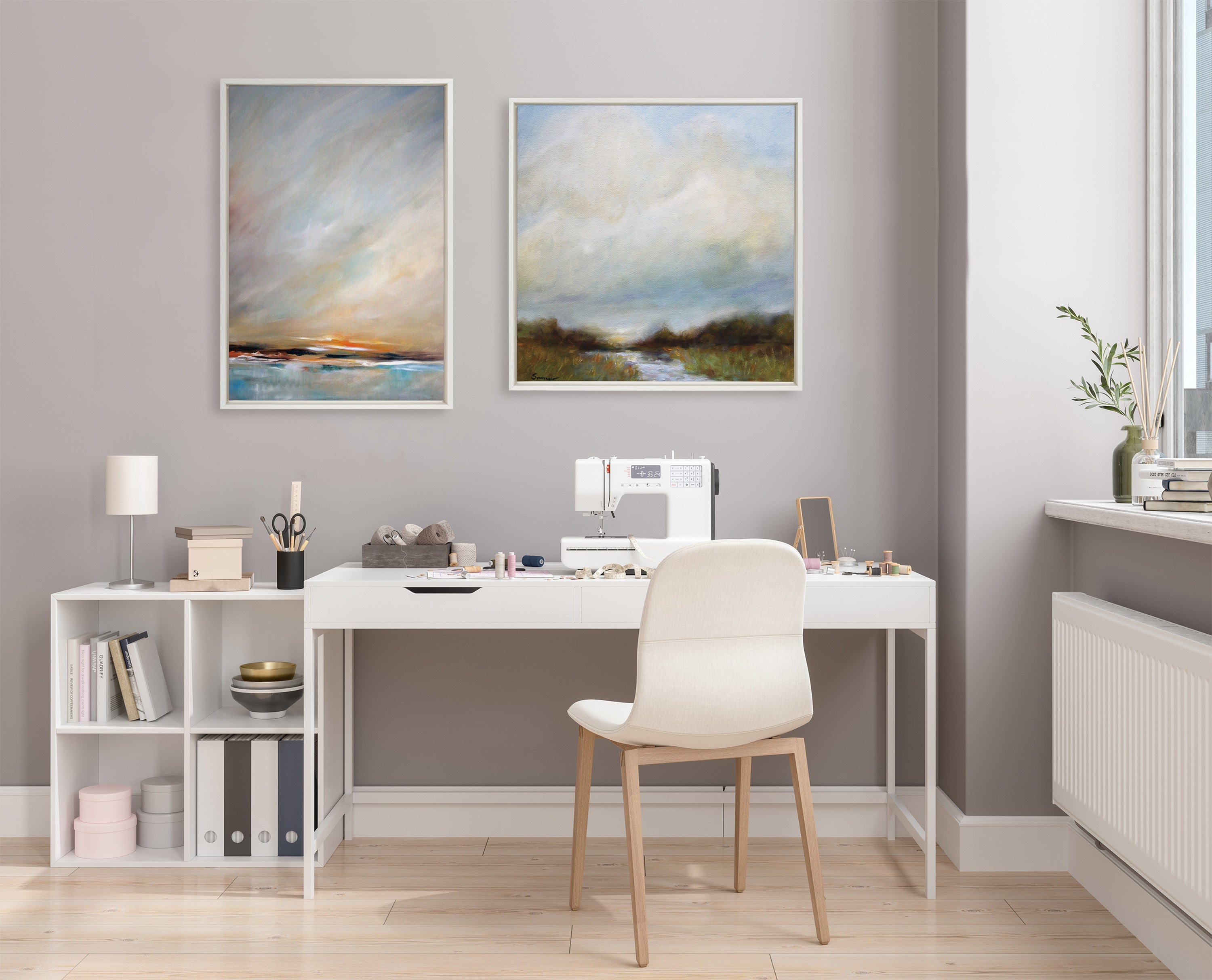 Sylvie Day's End Framed Canvas by Mary Sparrow
