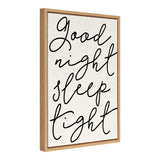 Sylvie Good Night Sleep Tight Framed Canvas by kateandlaurel - product image 2 for Resin Society