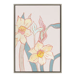 Sylvie Pine Ridge Daffodils Framed Canvas by kateandlaurel - product image 10 for Resin Society