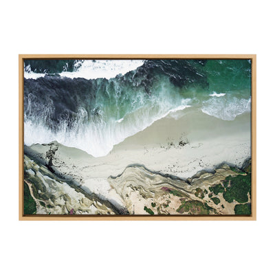 Sylvie La Jolla Curves Framed Canvas by Rachel Bolgov by kateandlaurel - product image 8 for Resin Society