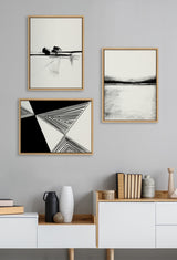 Sylvie 646 Charcoal Landscape Framed Canvas by kateandlaurel - product image 6 for Resin Society