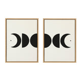 Sylvie Modern Geometric Moon Phases Framed Canvas Set by The Creative by kateandlaurel - product image 10 for Resin Society