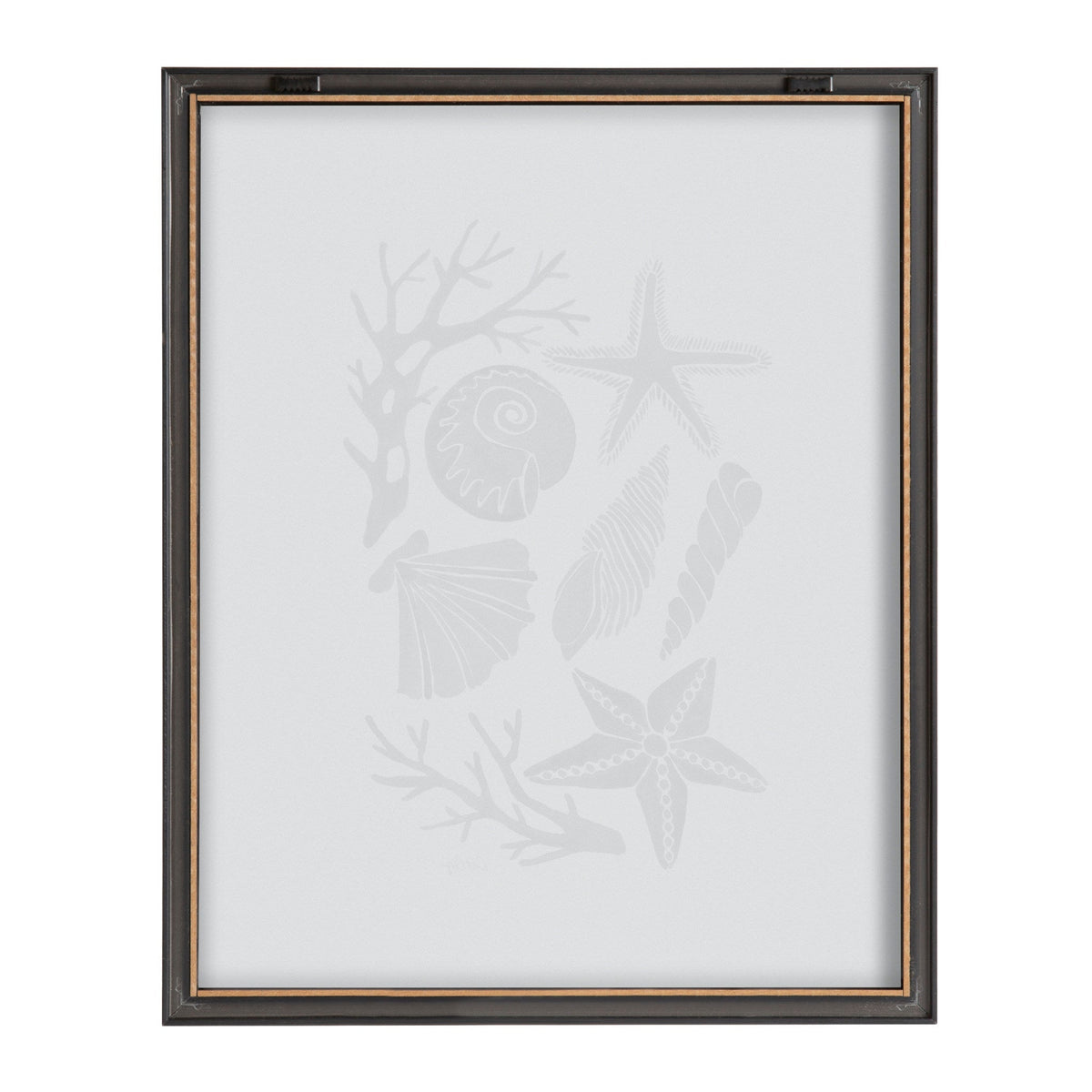 Blake Seashells Black Framed Printed Glass by Cat Coquillette by kateandlaurel - product image 4 for Resin Society
