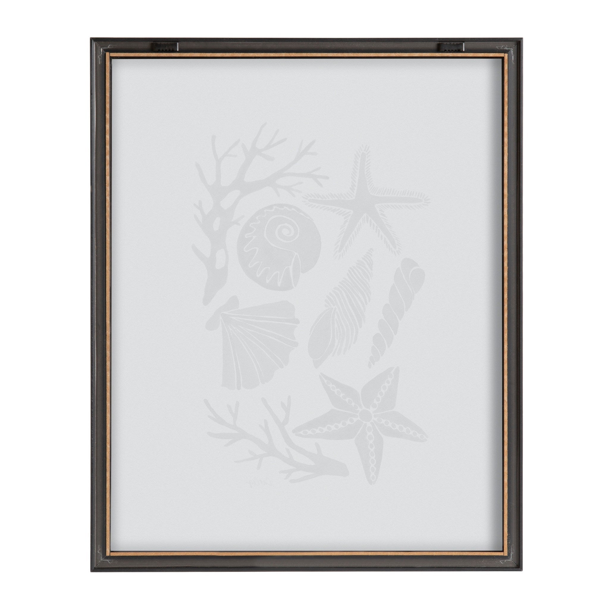 Blake Seashells Black Framed Printed Glass by Cat Coquillette by kateandlaurel - product image 4 for Resin Society
