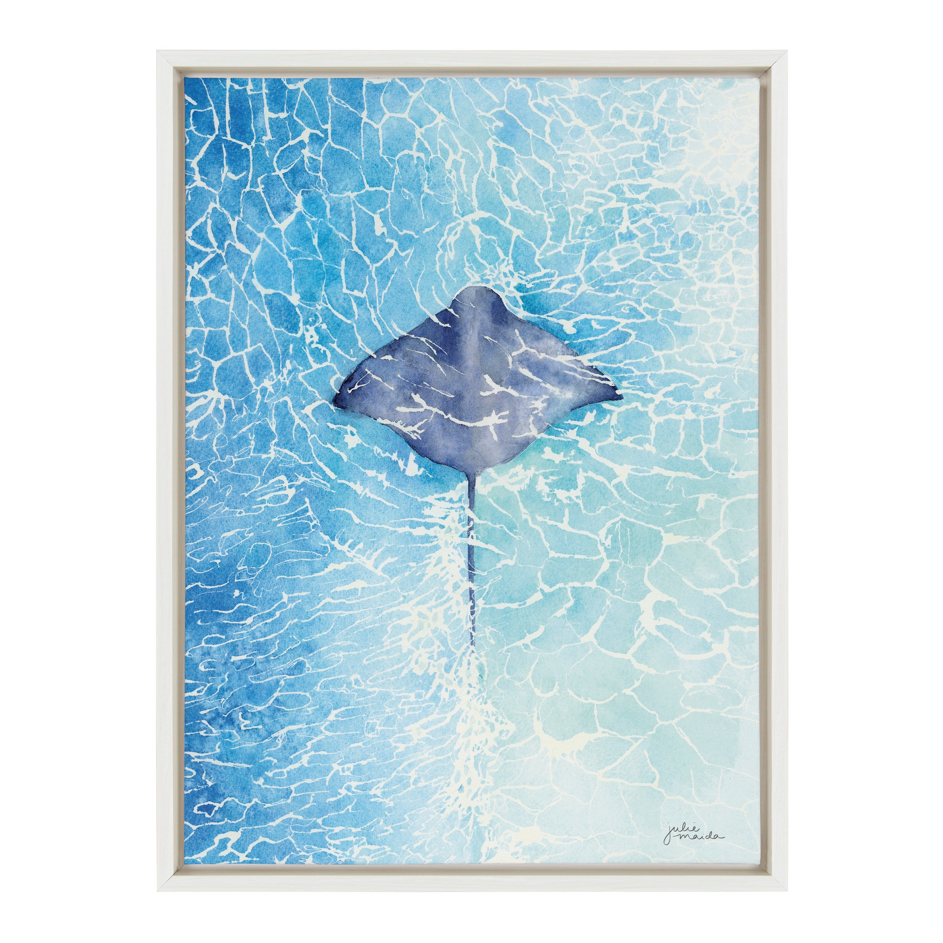 Sylvie Stingray Framed Canvas by kateandlaurel - product image 2 for Resin Society