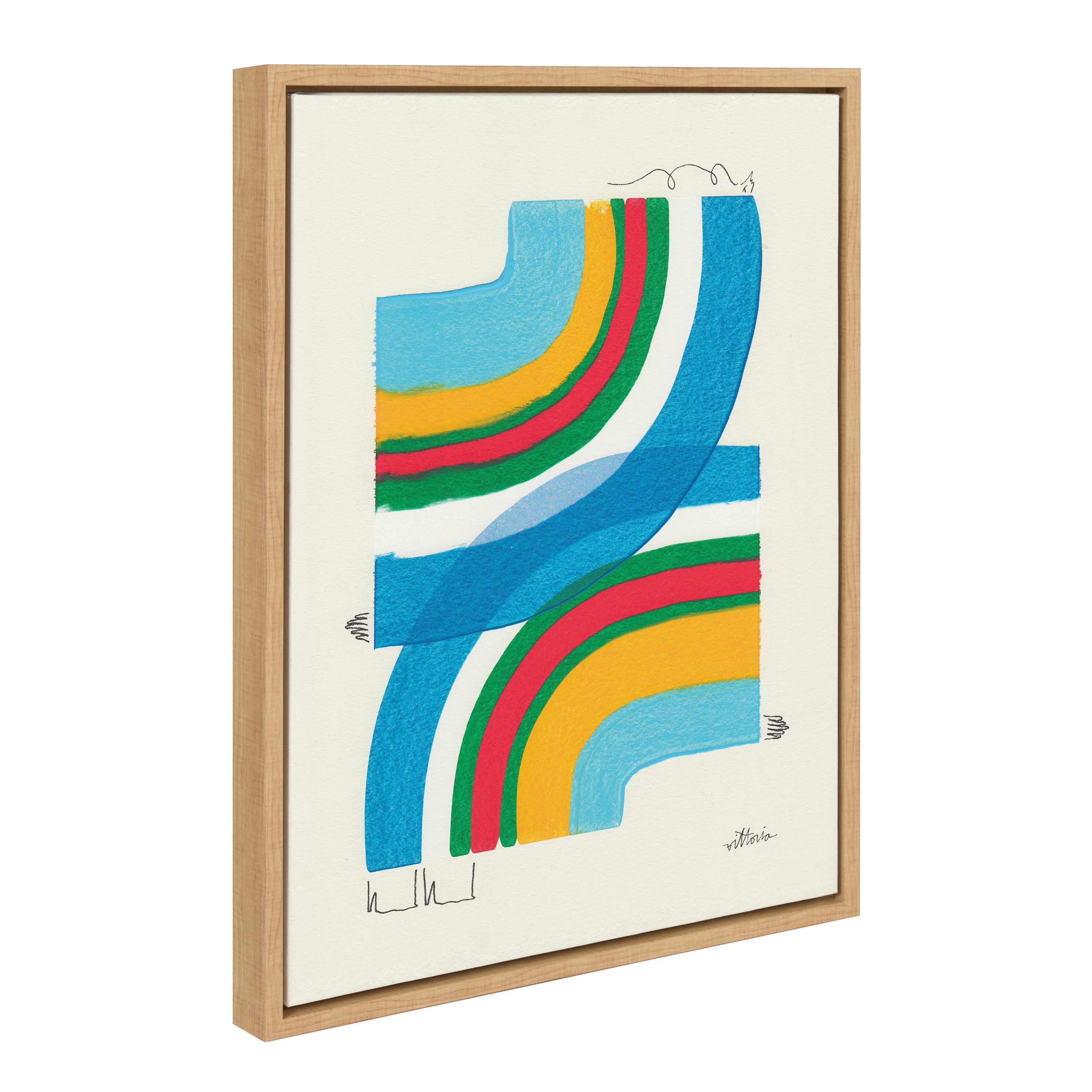 Sylvie A Plan For Myself Framed Canvas by Amber Vittoria