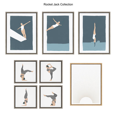 Sylvie Splash Framed Canvas by Rocket Jack by kateandlaurel - product image 6 for Resin Society