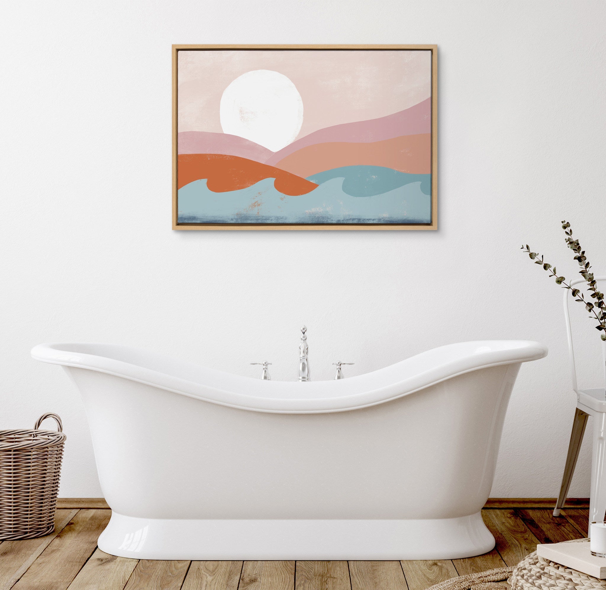 Sylvie Endless Summer Horizontal Framed Canvas by kateandlaurel - product image 8 for Resin Society
