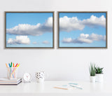 Sylvie Uplifting Clouds Framed Canvas by kateandlaurel - product image 4 for Resin Society