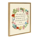 Sylvie MC441 The Only Person Framed Canvas by Mia Charro by kateandlaurel - product image 2 for Resin Society