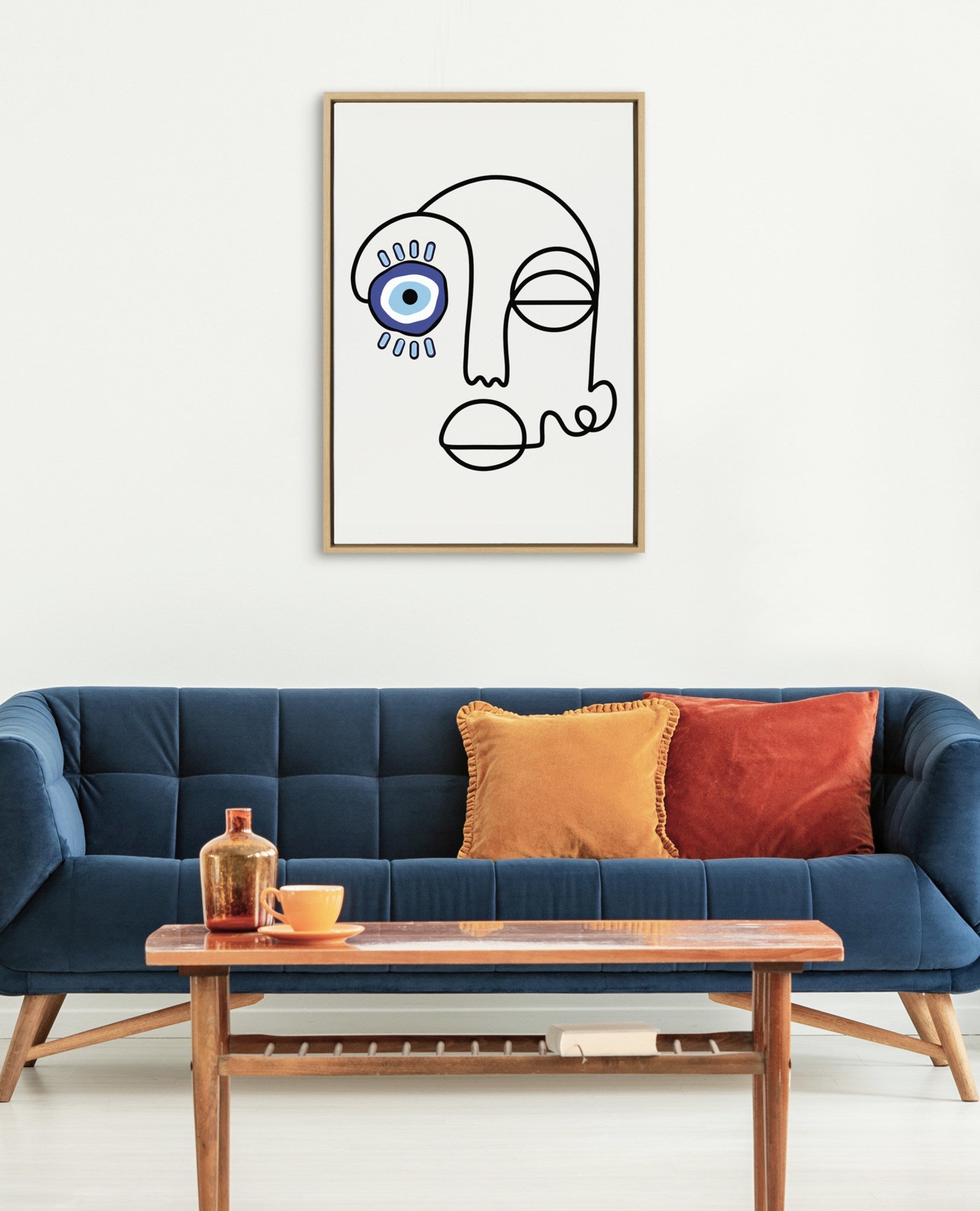 Sylvie No Evil Allowed Framed Canvas by kateandlaurel - product image 7 for Resin Society