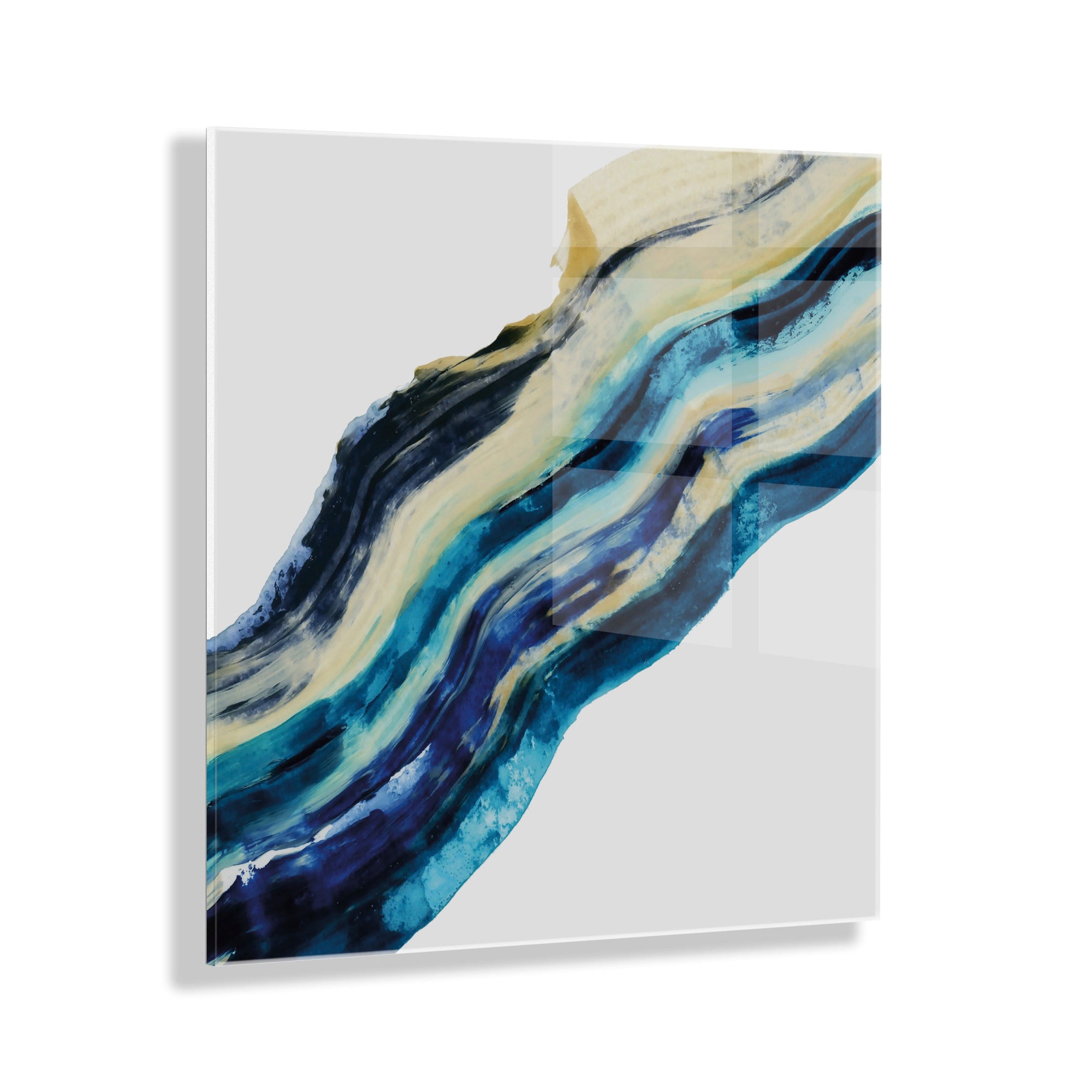 Wavy Lines Floating Acrylic Art by kateandlaurel - product image 10 for Resin Society