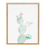Sylvie Prickly Pear Framed Canvas by Simon Te Tai by kateandlaurel - main product image for Resin Society