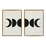 Sylvie Modern Geometric Moon Phases Framed Canvas Set by The Creative by kateandlaurel - product image 6 for Resin Society