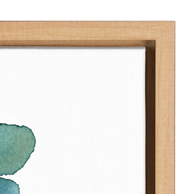 Sylvie Tropic Leaves Blue Framed Canvas by kateandlaurel - product image 11 for Resin Society