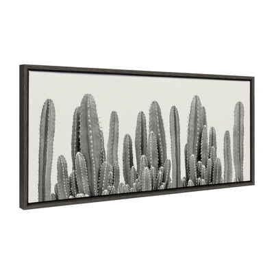 Sylvie Looking Sharp Cactus Garden Framed Canvas by The Creative Bunch by kateandlaurel - product image 2 for Resin Society