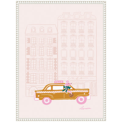 Sylvie Beaded NYC Joy Ride Framed Canvas by Yellow Heart Art