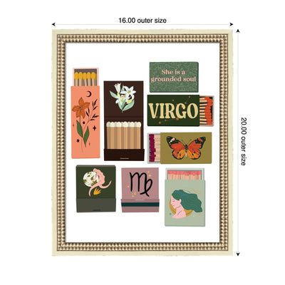 Virgo Matchbooks 14x18 FC by Megan Ryan Framed Wall Art Print