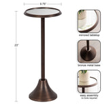 Sanzo Metal Drink Table by kateandlaurel - product image 2 for Resin Society