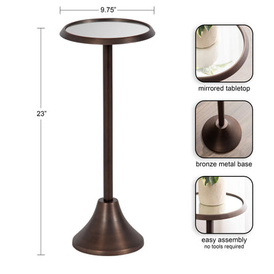Sanzo Metal Drink Table by kateandlaurel - product image 2 for Resin Society