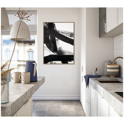 Black Mark No.
1 by Amy Lighthall Framed Canvas Wall Art Print