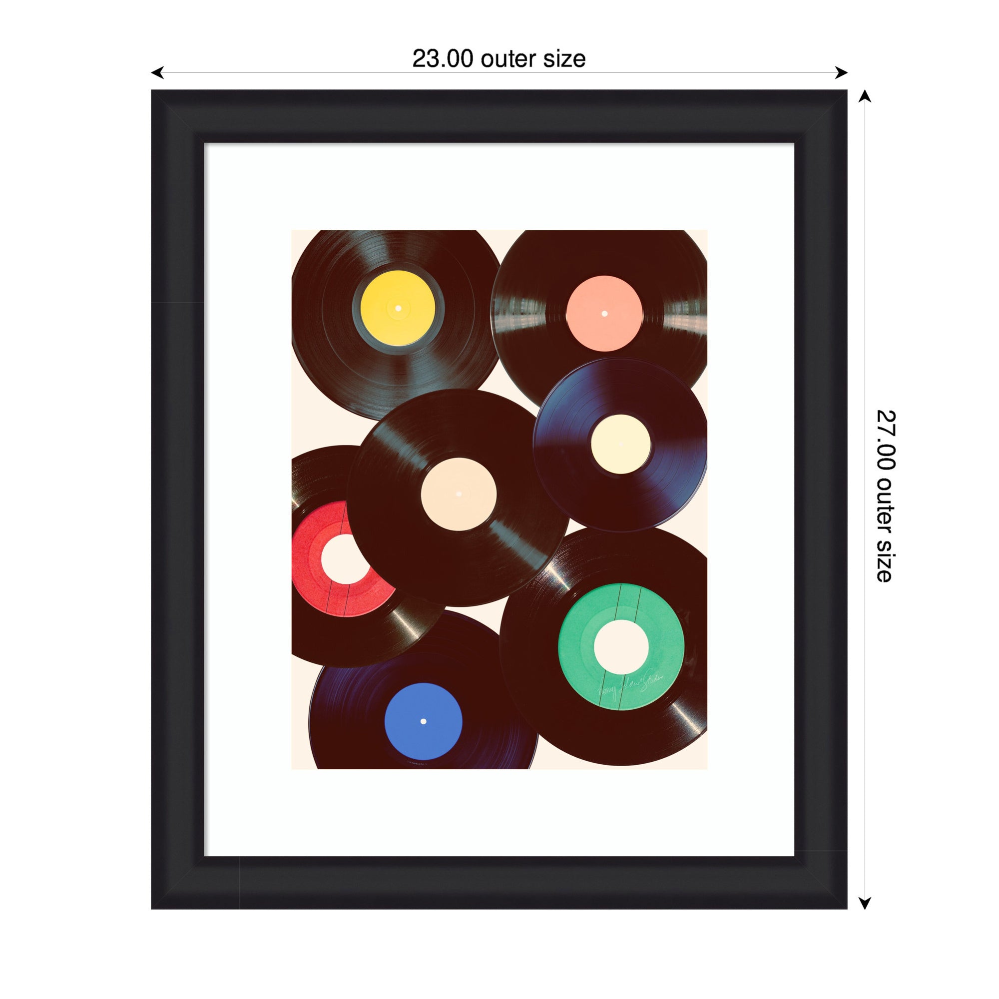 Framed Art Retro Vinyl by Honey Island Studio