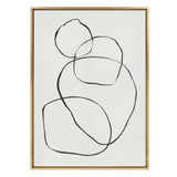 Sylvie 869 Going in Circles Framed Canvas by kateandlaurel - main product image for Resin Society