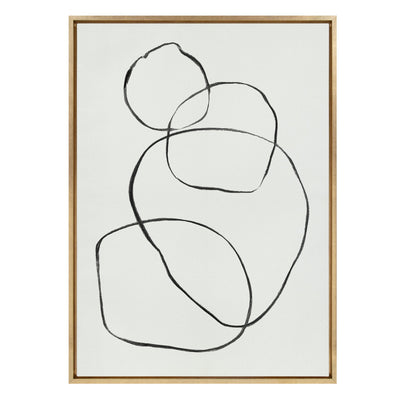 Sylvie 869 Going in Circles Framed Canvas by kateandlaurel - main product image for Resin Society
