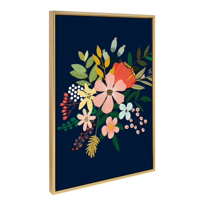 Sylvie Floralis C Framed Canvas